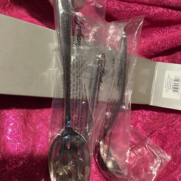 Gorham Crown Tip Serving Set Stainless 3 pc hostess set - Picture 4 of 5